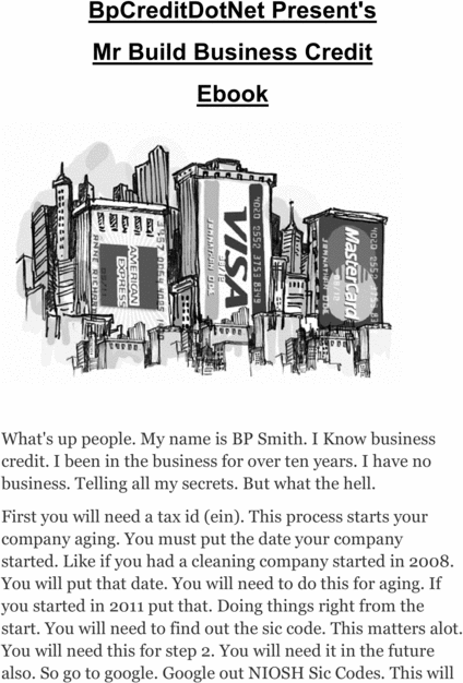 Product picture Mr Build Business Credit Free Membership We Report Net 10